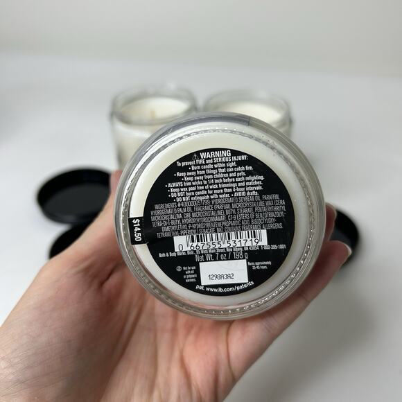 Bath & Body Works Aroma Lavender Cedarwood Single Wick Candles 7 oz Lot Of 3 - Picture 4 of 4